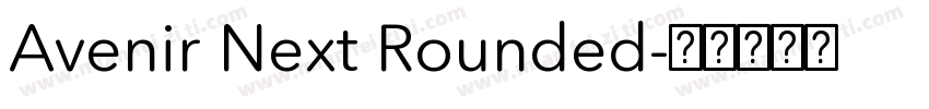 Avenir Next Rounded字体转换